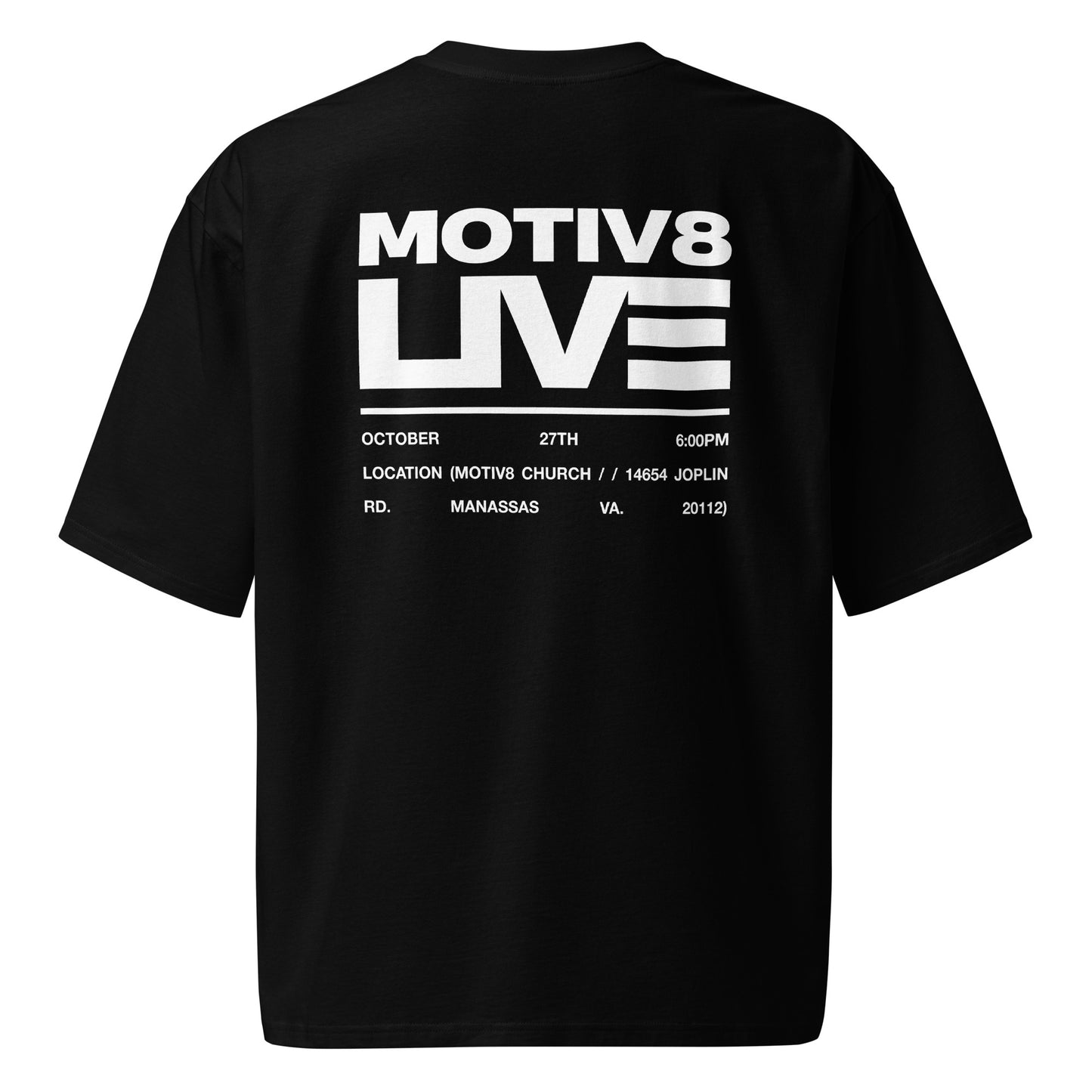 MOTIV8 Live T-shirt (Black)