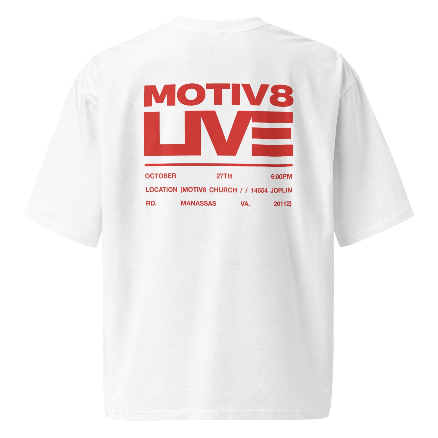 Motiv8 Live T-shirt (White)